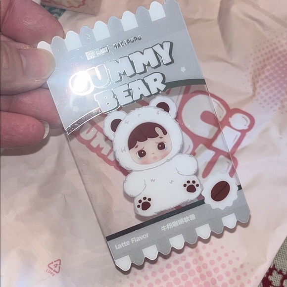 Pop Mart SECRET CONFIRMED! Hacipupu Latte Flavor Gummy Bear Vinyl Plush Pendant - Picture 9 of 17